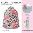 thumbnail image 5 of Modern Sunflower Floral Backpack for Teens - Lightweight School Backpack with Breathable Mesh Back, Side Water Bottle Holder, Trendy Flowers Pattern for Middle High School Students, 5 of 6