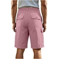 thumbnail image 5 of Yievot Men's Cargo Shorts Elastic Back Waist Knee Length Outdoor Hiking Casual Shorts with Multi Pockets, 5 of 6