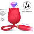 thumbnail image 4 of XBONP Jouets Rose Vibromasseur à Succion et Poussée Stimulateur de Point G pour Femmes Rouge, 4 of 9