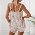 thumbnail image 3 of Robe Courte à Manches Longues Combishort à Volants Combishorts pour Femmes Floral pour Femmes Grande Taille Combinaisons pour Femmes Combinaison de Neige Néon Combinaison pour Femmes à Manches Longues Combishorts de Collation des Grades Floral Combinaison pour Femmes Tenue pour Femmes, 3 of 3
