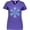 Purple, variant on Inktastic Icy Blue Winter Snowflake Women's V-Neck T-Shirt