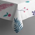 thumbnail image 4 of 42x42 Inch Waterproof Square Tablecloth, Thickened Polyester Table Cover for Dining & Parties, Floral Print, 4 of 6