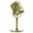 Gold, variant on Faux Microphone Desktop Ornament in Black – Plastic Retro Prop for Home Shelf Living Room or Office Display – 17x8cm