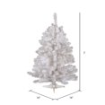 thumbnail image 3 of Vickerman A805720 2 ft. x 16 in. Crystal White Tree 99 Tips, 3 of 4