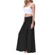 thumbnail image 3 of SAYOO Pantalones de Pierna Ancha para Mujer, Casual, Sueltos, de Color sólido, Cintura Fruncida, Vendaje, Cintura Elástica, Pantalones Femeninos SAYOO  Moda, 3 of 5