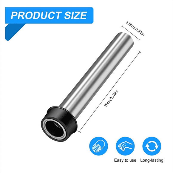 2 Pcs Bar Sink Overflow Pipe 7.48 Inches Sink Strainer Pipe Sink Drain Tube for Holes Pipe Stopper Bathroom Pipes
