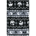 thumbnail image 2 of The Nightmare Before Christmas Women's Jack Skellington FairIsle Minky Plush Pajama Pants, 2 of 5