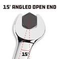 thumbnail image 4 of Powerbuilt 30mm Metric Combination Wrench, 12 Point Double Ended Box and Open End, 15 Degree Offset Polished 644134, 4 of 6