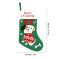 thumbnail image 2 of FFENYAN Christmas Decoration Christmas Stockings Snow Catty Doggy With Stocking Decor Gift Bag Home Decor Green, 2 of 3
