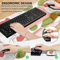 thumbnail image 3 of Mouse pad with wrist rest, large size, ergonomic gaming desk mat, keyboard and wrist rest set, 4-in-1 desktop mat and keyboard pad, suitable for home and office., 3 of 8