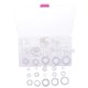 thumbnail image 1 of arande de nylon 250pcs O sel del surtido de Baoblaze Arandela de nylon blanco, 1 of 8