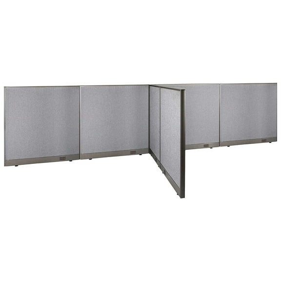 GOF T-shaped Freestanding Partition (66”D x 192”W x 48”H) Office Room Divider, Privacy Screen, Workstation Cubicle