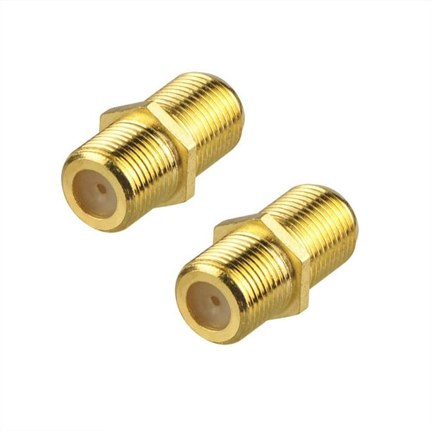 10pcs FType Coaxial RG6 Cable Connector Gold Plated,Cable Extension