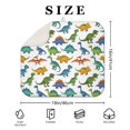 thumbnail image 4 of Colorful Dinosaur Assortment Pattern Dish Drying Mat for Kitchen 1 Pack, Ultra Absorbent Microfiber Dishes Drainer Mats,16"x18", 4 of 6