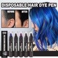 thumbnail image 4 of Bolígrafo de tinte para cabello desechable EELHOE de 3,5 g, no tóxico, lavable, coloración rápida, 4 of 8