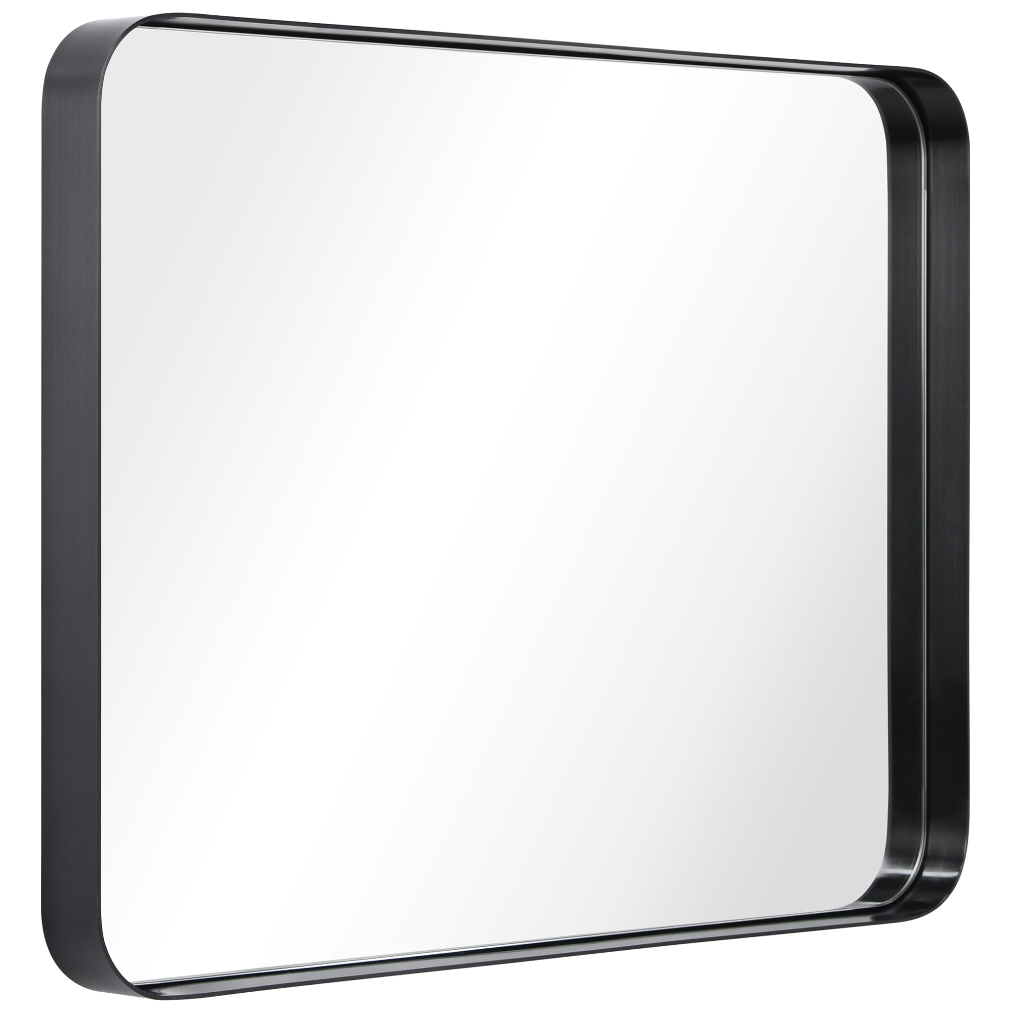 Empire Art Direct Ultra Stainless Steel Rectangular Wall Mirror Brushed Black 22" x 30" Black
