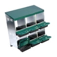 thumbnail image 3 of Cajas nido para gallinas, accesorios para poner huevos, protección para huevos, resistentes, cajas de 6 compartimentos para gallinas ponedoras Verde, 3 of 8