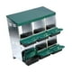 thumbnail image 3 of Cajas nido para gallinas, para poner huevos con tapa, caja nido para pájaros, fácil recolección de huevos, cajas para gallinas ponedoras, 6 Verde, 3 of 8