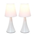 thumbnail image 6 of Mod Lighting and Decor Mini Touch Table Lamp with Tapered Shade - 11.5" - White - Set of 2, 6 of 6