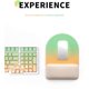 thumbnail image 2 of Ergonomic Mousepad Half Round Shape Gradient Color Memory Foam Cushion Slip Proof Base For PC Mouse Pad Wrist Rest Succulent peach and, 2 of 4