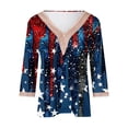 thumbnail image 4 of HADST Womens Tops Casual - 4th of July Shirts Summer V Neck Lace Blouse Womens Fashion, 4 of 5