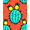 Red, Pattern 1, variant on ODIKA 2'x3' Machine Washable Non-Slip Area Rug, Spiky Barrel Cactus with Minimalist Plant Graphics High Traffic Rug, Green, 721951