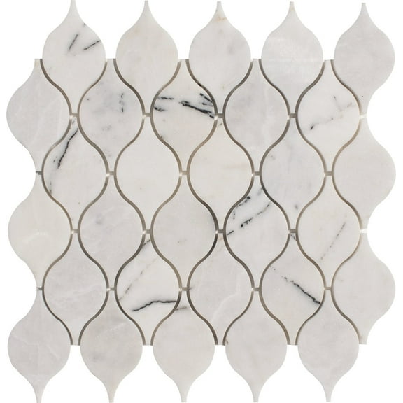 Lemon Milas Lilac Polished Marble Waterjet Mosaic Tile