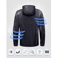 thumbnail image 5 of Little Donkey Andy Mens Water-Repellent Windbreaker Packable, Ultra Light Quick-Dry Light Jacket Half Zip Pullover (Navy L), 5 of 7