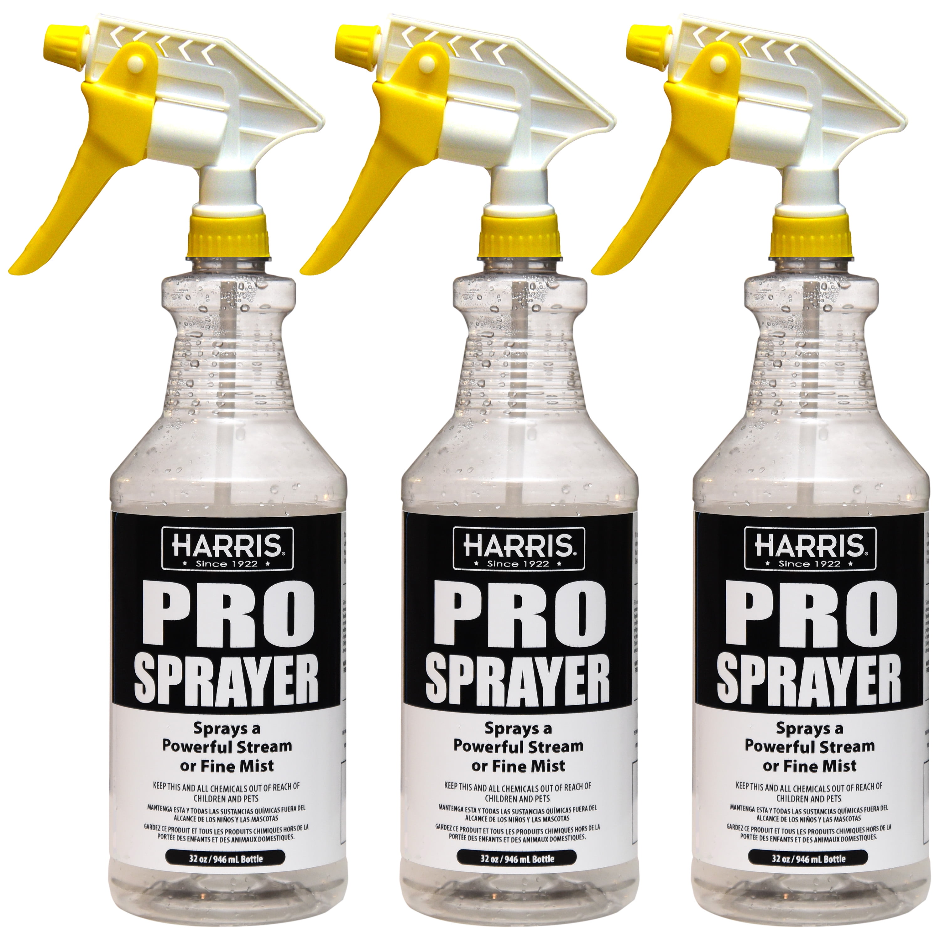 Harris Chemical Resistant Pro Spray Bottle With Adjustable Tip, 32