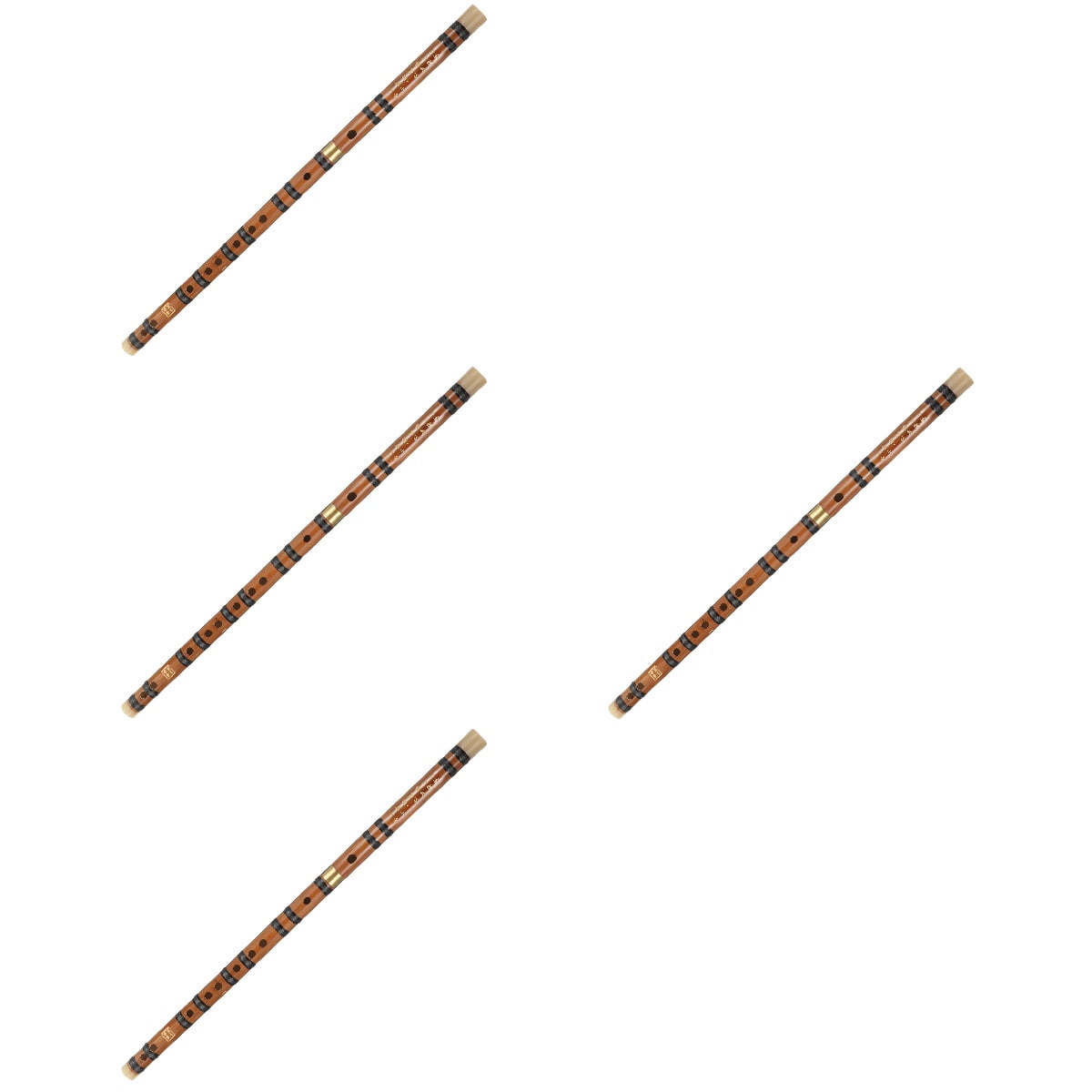 FOMIYES Set of 4 Musical Flutes with Finger Holes, Craftsmanship, Perfect for Kids and Beginners