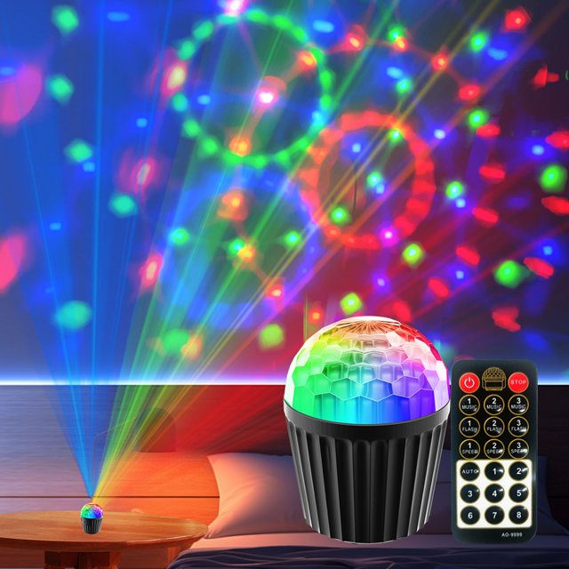 Luz LED giratoria colorida para escenario, barra de luz musical con flash, luz de escenario, lámpara colorida