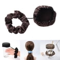 thumbnail image 4 of Drink Cover Scrunchie Cup Cover Portable Large Size Soft Mug Cover para niñas Marrón con Mancha Zulema Scrunchie con tapa para bebidas, 4 of 8