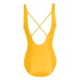 thumbnail image 4 of Bathing Suit For Women- "Women's Chic Neck Swimsuit Color Straps Open Back Triangle Design", Bikini Femme, 4 of 5