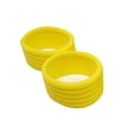 thumbnail image 1 of 2 Pieces Tennis Racket Grip Racket Handles Stretchy Ring Overgrip Fix Kit Grip Tape Finishing Protector Professional Outdoor Accessories Yellow, 1 of 9