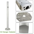 thumbnail image 6 of EV Charger Pedestal Stand Holderfor Electric Vehicle Charger 304 Stainless Steel with Baseplate Commercial Mount, 6 of 9