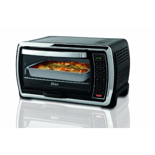 Oster Large Capacity Countertop 6 Slice Digital Convection Black