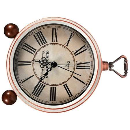 Milisten 1Pack Vintage Alarm Clock for Bedrooms with Time Display and Alarm White Plastic 15.5*5.2in