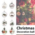 thumbnail image 4 of Muyoka Bolas de adornos transparentes Bola de plástico rellenable de 80 mm Adornos Bola de adornos de Navidad para árbol de Navidad Navidad Muyoka Hogar, 4 of 7
