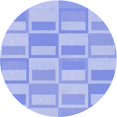 thumbnail image 1 of Ahgly Tapis Rond Lavable en Machine Intérieur Transitionnel Bleu Ciel, 4 Pieds Rond, 1 of 7