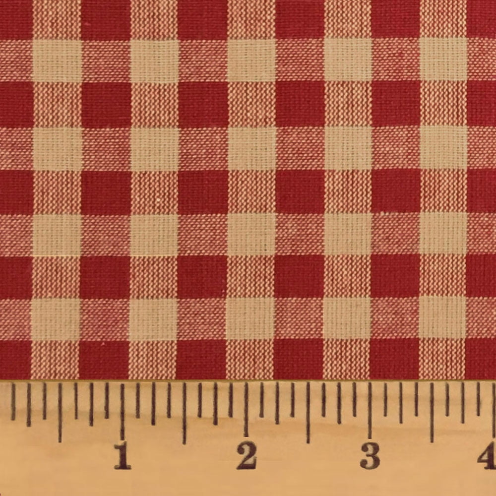 Holiday/Christmas Red Buffalo Check Truck  100% Cotton Cotton Fabric One yard length