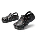 thumbnail image 4 of Men’s Chef Clogs with Kitchen Print, Non Slip Waterproof Work Shoes, Lightweight EVA Restaurant Kitchen Nursing Garden Clogs with Adjustable Strap, 4 of 6