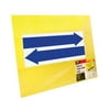 Cosco® Large Blank Sign With Vinyl Blue Arrows And Stake, 19" X 15", Yellow