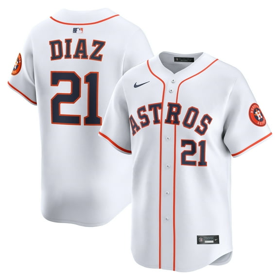 Men's Nike Yainer Diaz White Houston Astros Home Limited Player Jersey