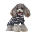 thumbnail image 2 of kladzum Dog Clothes Pet Clothes Color Striped Turtleneck Pullover Two-Legged Pet Sweater Warm Dog Coat Dogs Costumes, 2 of 8