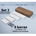 thumbnail image 2 of Kit 4 Repisas Flotantes Blancas Melamina Plus con Kit Instalación 50-40-30-20cm, 2 of 4