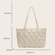 thumbnail image 4 of Bolso de mano acolchado con diamantes para mujer, bolso de mano hinchado de gran capacidad, bolso de citas diario, 4 of 8