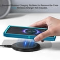 thumbnail image 6 of I-HONVA For Samsung Galaxy S24 Ultra Case Compatible with MagSafe,3-Layer Military Grade Drop Protection Anti-Slip Rugged Shockproof Dustproof Protection 6.8 inch Phone Case,Turquoise, 6 of 7