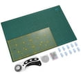 thumbnail image 2 of AGPtek 45mm Rotary Cutter Tool Kit A3 Cutting Mat Patchwork Ruler 10 Clips Spare Blades, 2 of 9