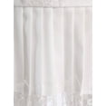 thumbnail image 6 of Kaerm Womens Vintage Skirt Eyelash Lace Embroidery Pleated Hem Extender Half Ruffled Underskirt White L, 6 of 7