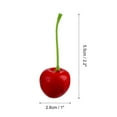 thumbnail image 2 of 20pcs Artificial Cherries Fake Fruit Model Home Kitchen Party Decoration Photography Prop Red, 2 of 6
